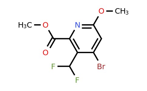 1805423-17-9 | Methyl 4-bromo-3-(difluoromethyl)-6-methoxypyridine-2-carboxylate