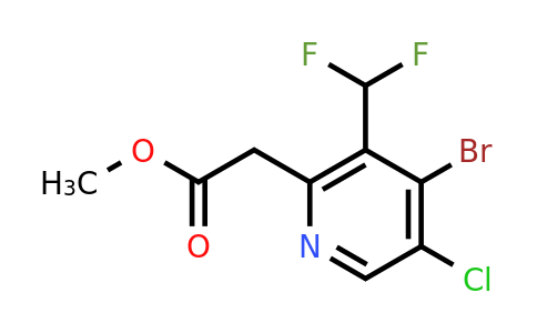 1805434-80-3 | 4-bromo-5-cloro-3-(difluorometil)piridina-2-acetato de metilo