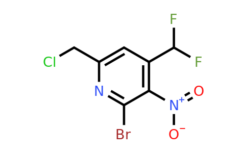 1805438-63-4 | 2-Bromo-6-(chloromethyl)-4-(difluoromethyl)-3-nitropyridine
