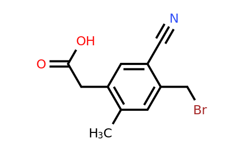 1805465-24-0 | 4-Bromomethyl-5-cyano-2-methylphenylacetic acid