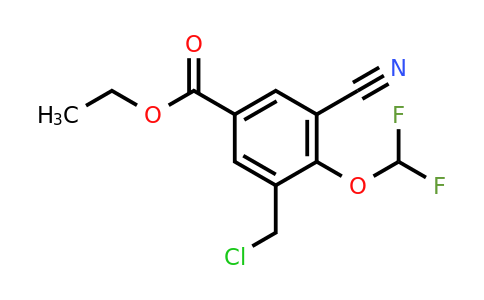 1805465-65-9 | Ethyl 3-chloromethyl-5-cyano-4-(difluoromethoxy)benzoate