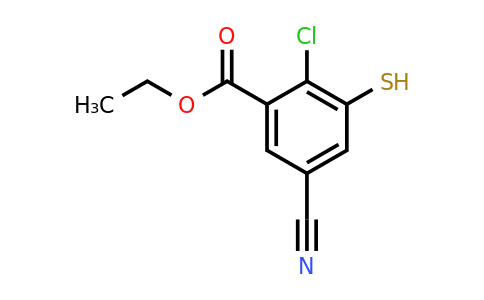 1805496-73-4 | Ethyl 2-chloro-5-cyano-3-mercaptobenzoate