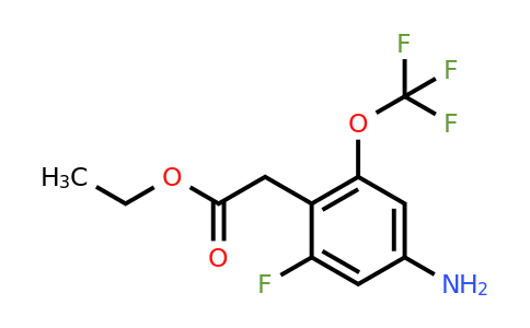 1805517-46-7 | Ethyl 4-amino-2-fluoro-6-(trifluoromethoxy)phenylacetate