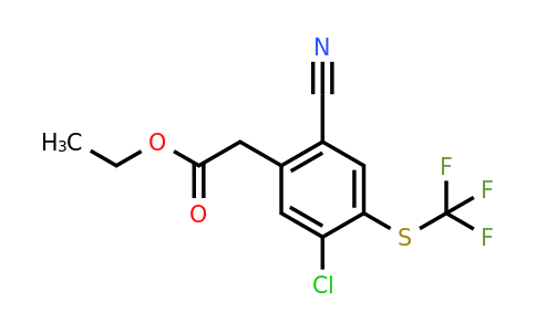 1805525-18-1 | 5-cloro-2-ciano-4-(trifluorometiltio)fenilacetato de etilo