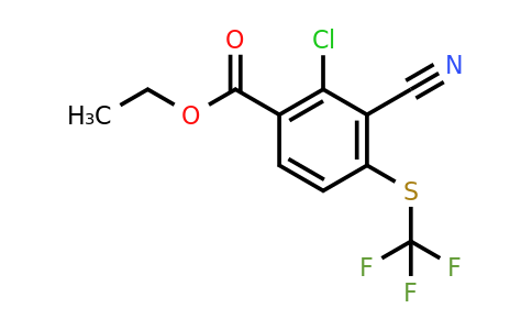 1805527-63-2 | Ethyl 2-chloro-3-cyano-4-(trifluoromethylthio)benzoate
