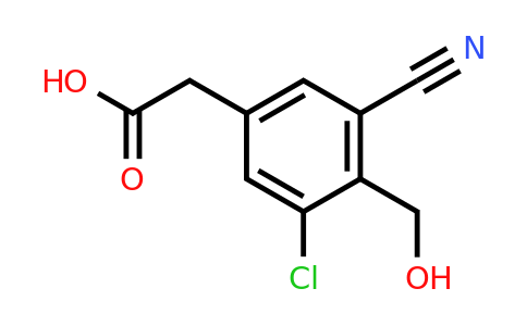 1805585-89-0 | 3-Chloro-5-cyano-4-(hydroxymethyl)phenylacetic acid