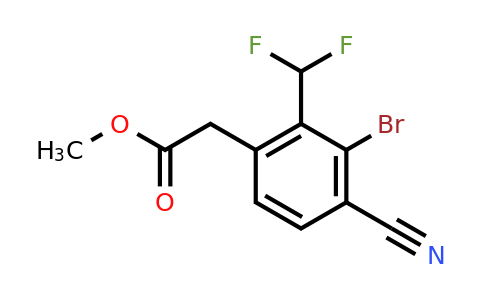 1805594-44-8 | Methyl 3-bromo-4-cyano-2-(difluoromethyl)phenylacetate