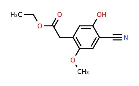 1805634-88-1 | Ethyl 4-cyano-5-hydroxy-2-methoxyphenylacetate