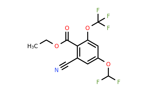 1805635-58-8 | Ethyl 2-cyano-4-difluoromethoxy-6-(trifluoromethoxy)benzoate