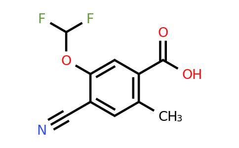 1805659-12-4 | 4-Cyano-5-difluoromethoxy-2-methylbenzoic acid
