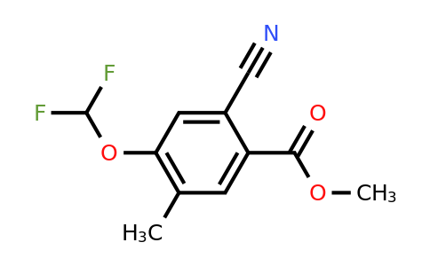 1805659-77-1 | Methyl 2-cyano-4-difluoromethoxy-5-methylbenzoate