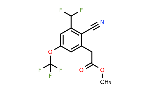 1805667-34-8 | Methyl 2-cyano-3-difluoromethyl-5-(trifluoromethoxy)phenylacetate