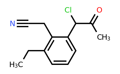 1805702-42-4 | 2-(1-Chloro-2-oxopropyl)-6-ethylphenylacetonitrile