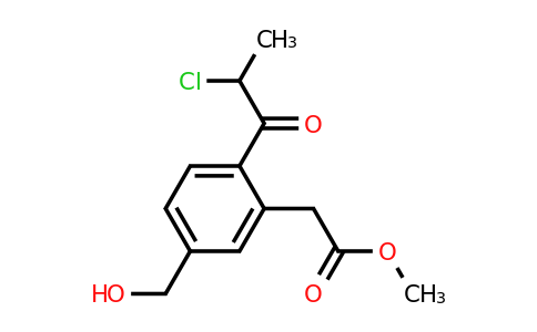 1805711-78-7 | Methyl 2-(2-chloropropanoyl)-5-(hydroxymethyl)phenylacetate