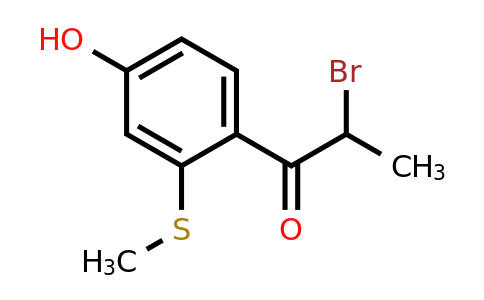 1805728-87-3 | 4-(2-Bromopropanoyl)-3-(methylthio)phenol