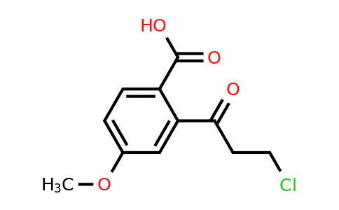 1805734-61-5 | 2-(3-Chloropropanoyl)-4-methoxybenzoic acid