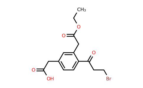 1805739-44-9 | Ethyl 2-(3-bromopropanoyl)-5-(carboxymethyl)phenylacetate