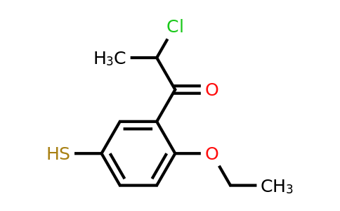 1805739-79-0 | 2-Chloro-1-(2-ethoxy-5-mercaptophenyl)propan-1-one