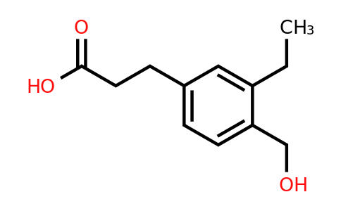 1805754-81-7 | 3-(3-Ethyl-4-(hydroxymethyl)phenyl)propanoic acid
