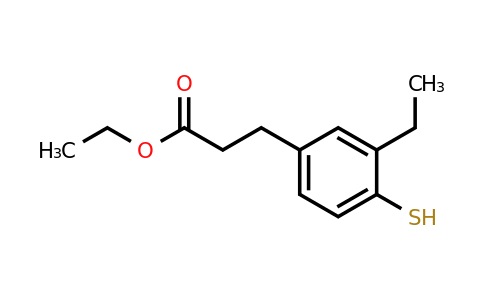 1805755-86-5 | Ethyl 3-ethyl-4-mercaptophenylpropanoate