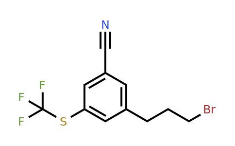 1805756-10-8 | 3-(3-Bromopropyl)-5-(trifluoromethylthio)benzonitrile
