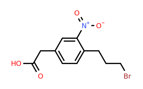 1805764-46-8 | 4-(3-Bromopropyl)-3-nitrophenylacetic acid