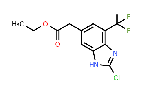 1805838-08-7 | Ethyl 2-chloro-4-trifluoromethyl-1H-benzimidazole-6-acetate