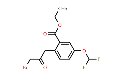 1805840-26-9 | Ethyl 2-(3-bromo-2-oxopropyl)-5-(difluoromethoxy)benzoate