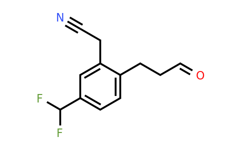 1805846-83-6 | 5-(Difluoromethyl)-2-(3-oxopropyl)phenylacetonitrile