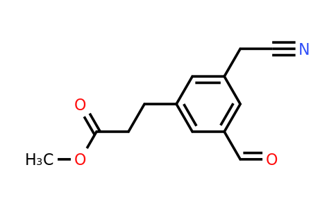 1805856-28-3 | Methyl 3-(3-(cyanomethyl)-5-formylphenyl)propanoate