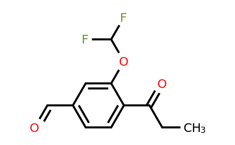 1805873-91-9 | 3-(Difluoromethoxy)-4-propionylbenzaldehyde