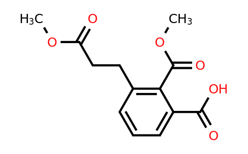 1805875-82-4 | Methyl 2-carboxy-6-(3-methoxy-3-oxopropyl)benzoate 1805875-82-4 | Methyl 2-carboxy-6-(3-methoxy-3-oxopropyl)benzoate