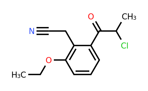 1805896-40-5 | 2-(2-Chloropropanoyl)-6-ethoxyphenylacetonitrile