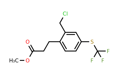 1805915-47-2 | Methyl 3-(2-(chloromethyl)-4-(trifluoromethylthio)phenyl)propanoate