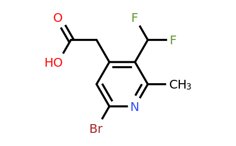 1805936-84-8 | 6-Bromo-3-(difluoromethyl)-2-methylpyridine-4-acetic acid