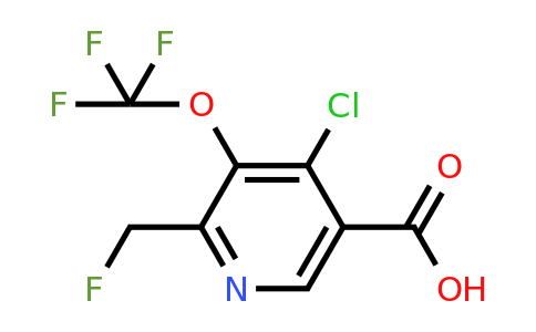 1805939-79-0 | 4-Chloro-2-(fluoromethyl)-3-(trifluoromethoxy)pyridine-5-carboxylic acid