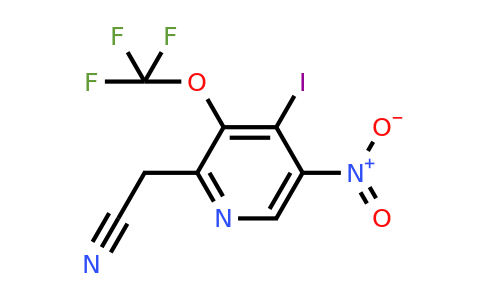 1805946-53-5 | 4-Iodo-5-nitro-3-(trifluoromethoxy)pyridine-2-acetonitrile