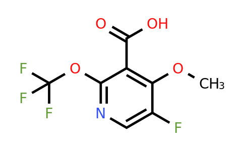 1805954-11-3 | 5-Fluoro-4-methoxy-2-(trifluoromethoxy)pyridine-3-carboxylic acid