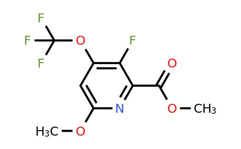 1805954-59-9 | Methyl 3-fluoro-6-methoxy-4-(trifluoromethoxy)pyridine-2-carboxylate