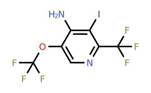 1805956-96-0 | 4-Amino-3-iodo-5-(trifluoromethoxy)-2-(trifluoromethyl)pyridine