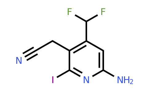 1805960-37-5 | 6-Amino-4-(difluoromethyl)-2-iodopyridine-3-acetonitrile