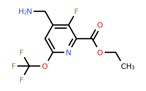 1805966-46-4 | Ethyl 4-(aminomethyl)-3-fluoro-6-(trifluoromethoxy)pyridine-2-carboxylate