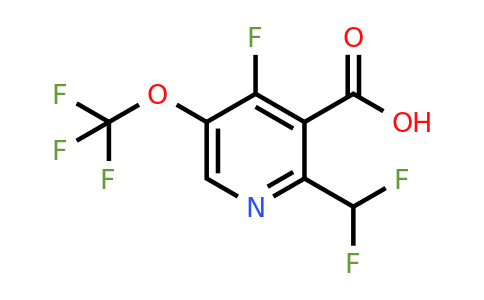 1805973-94-7 | 2-(Difluoromethyl)-4-fluoro-5-(trifluoromethoxy)pyridine-3-carboxylic acid