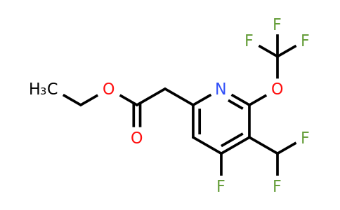 1805974-44-0 | Ethyl 3-(difluoromethyl)-4-fluoro-2-(trifluoromethoxy)pyridine-6-acetate