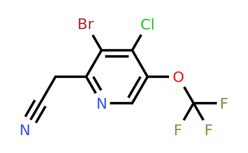 1806014-57-2 | 3-Bromo-4-chloro-5-(trifluoromethoxy)pyridine-2-acetonitrile