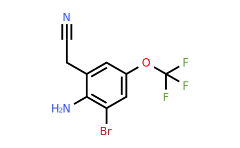 1806044-09-6 | 2-Amino-3-bromo-5-(trifluorometoxi)fenilacetonitrilo