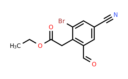 1806062-74-7 | Ethyl 2-bromo-4-cyano-6-formylphenylacetate