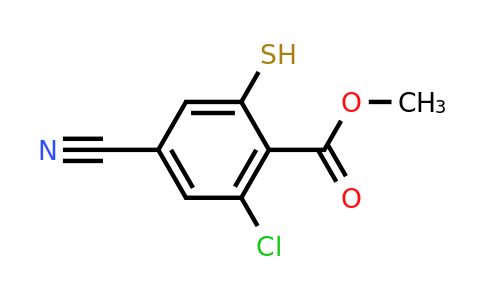1806075-83-1 | Methyl 2-chloro-4-cyano-6-mercaptobenzoate