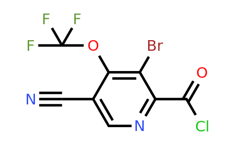1806083-49-7 | 3-Bromo-5-cyano-4-(trifluoromethoxy)pyridine-2-carbonyl chloride