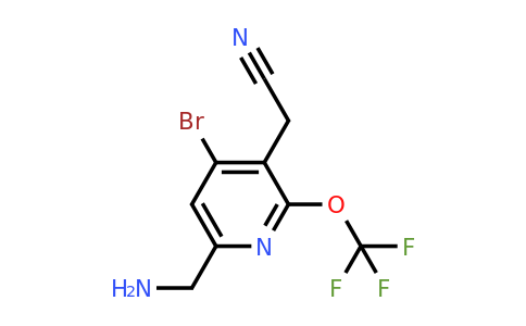 1806086-71-4 | 6-(Aminomethyl)-4-bromo-2-(trifluoromethoxy)pyridine-3-acetonitrile
